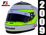Rubens Barrichello 2009 Replica Helmet / Brawn F1 - www.F1Helmet.com