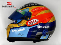 Fernando Alonso 2021 USA GP Helmet / Team Alpine
