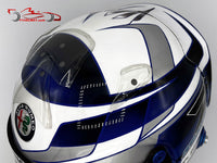 Kimi Raikkonen 2021 Abu Dahbi "Last Race" Helmet / Team Alfa Romeo