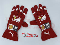 Sebastin Vettel 2016 Replica Racing Gloves / Team Ferrari