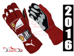 Sebastin Vettel 2016 Replica Racing Gloves / Team Ferrari