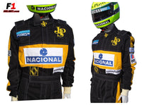Ayrton Senna 1985 Replica racing suit / Lotus F1 - www.F1Helmet.com